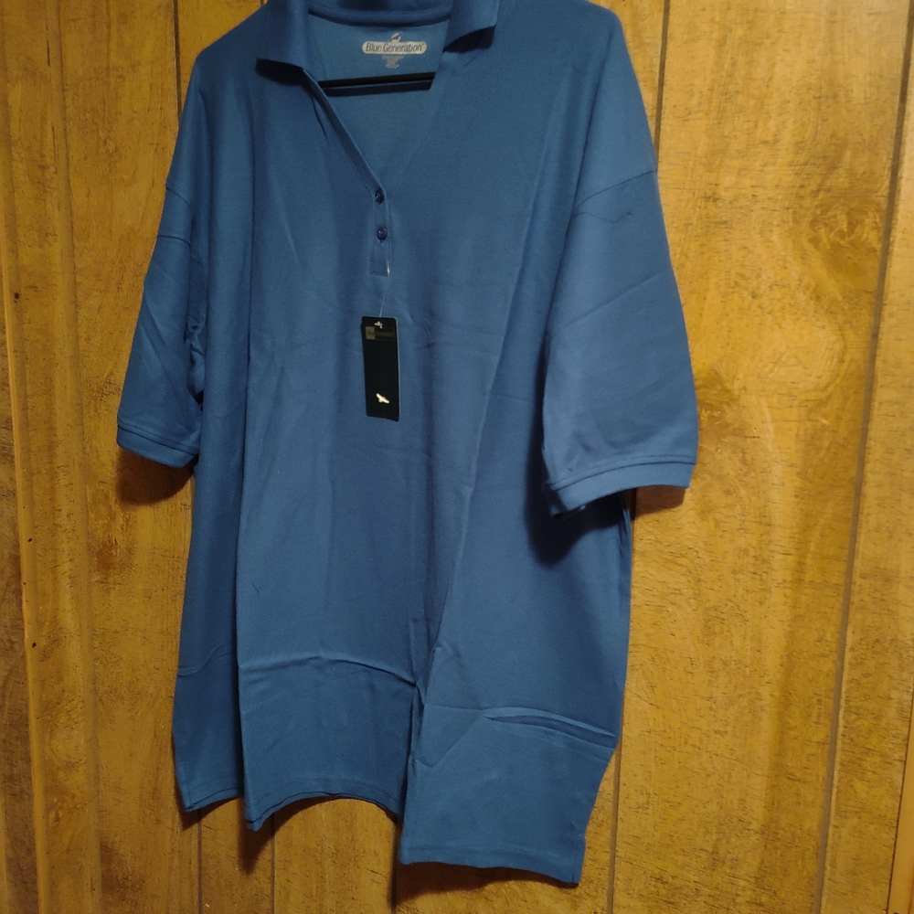 BRAND NEW!!! BLUE GENERATION LADIES POLO TOP. SIZE 2XL. COLOR ROYAL.